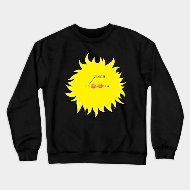 Solar System Crewneck Sweatshirt by JevLavigne